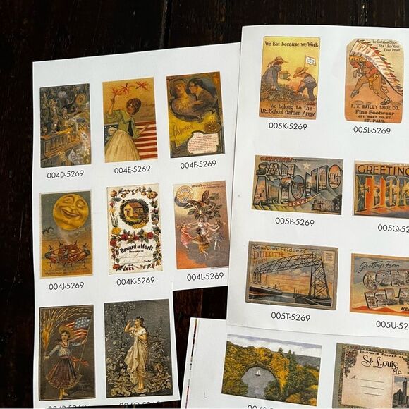 Miniature Victorian Pictures (Set of 47) - Picture 6 of 6